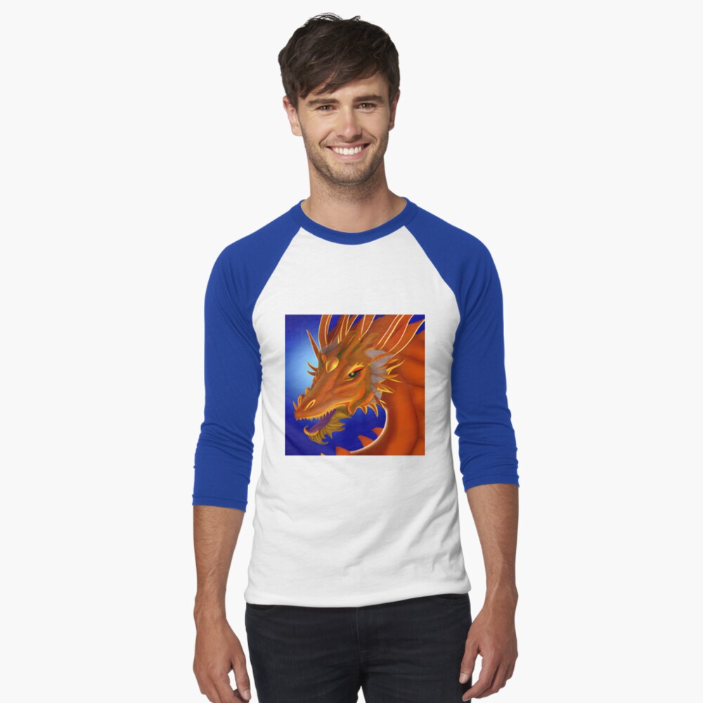 Item preview, Baseball ¾ Sleeve T-Shirt designed and sold by dragynrain.