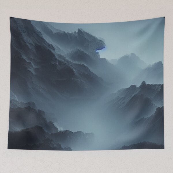 Item preview, Abstract Scene Of Mountains, Magical Scenery Nature designed and sold by NatureFood.