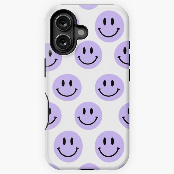 Item preview, Purple preppy smile print designed and sold by Designs-By-Lily.
