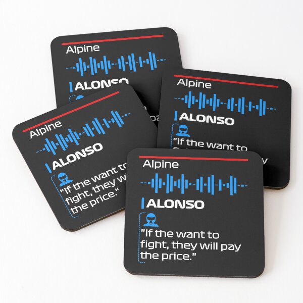 Item preview, If they want to fight they will pay the price - Fernando Alonso Quote F1 Team Radio designed and sold by StickItOnPole.