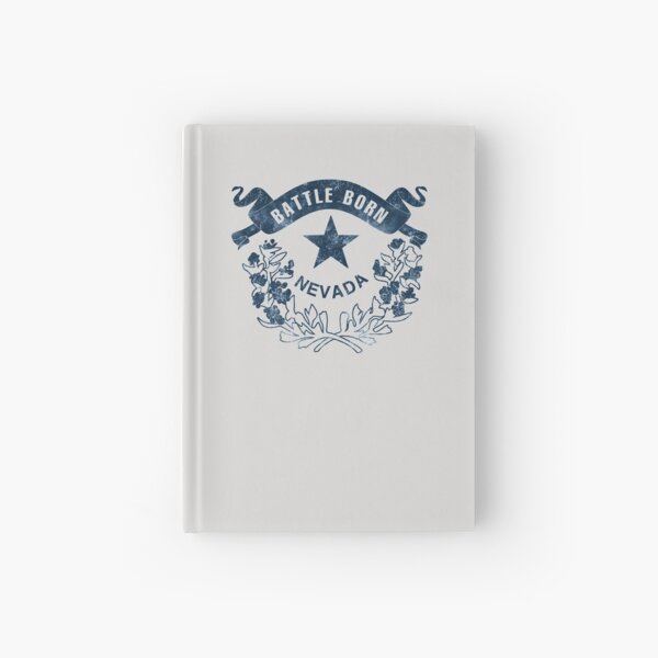 Nevada. Battle Born Flag. Vintage, Retro, Distressed. Hardcover Journal