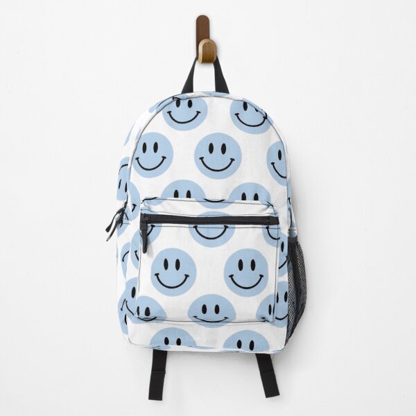 Vista previa del artículo con la obra «Diseño de sonrisa azul claro», diseñado y vendido por Designs-By-Lily.