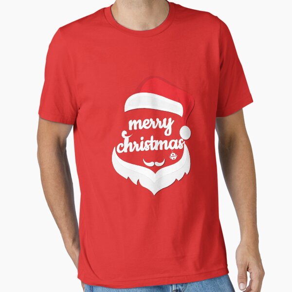 Item preview, Merry Kickmas - Santa KickBoxing Camiseta esencial designed and sold by ArtElitte ⭐⭐⭐⭐⭐.