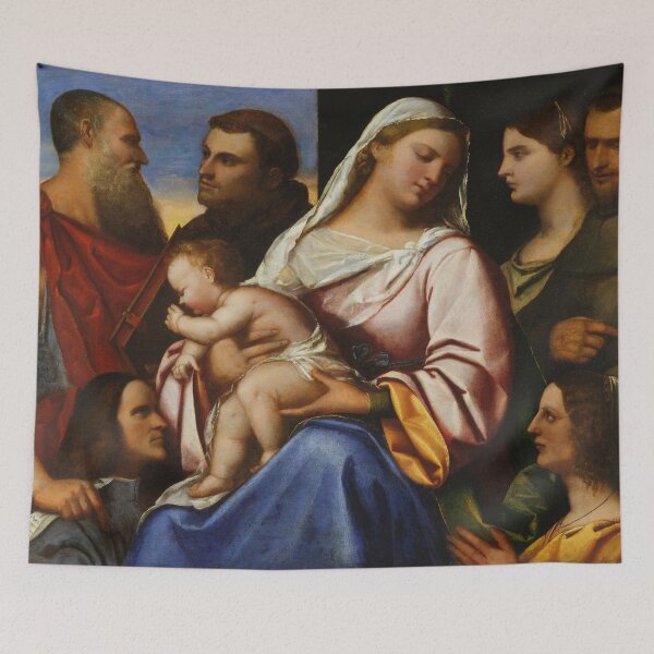Item preview, Madonna and Child | Sebastiano del Piombo | 1510 Renaissance Biblical Nativity Art designed and sold by CJET.
