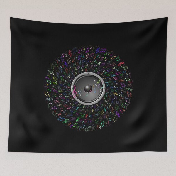 Item preview, Loud Music-Black Background  designed and sold by Trendi61.