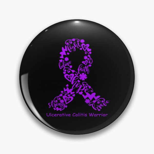 Item preview, Ulcerative Colitis Warrior - Ulcerative Colitis Ribbon Strong Hope Believe Fight Faith Brave designed and sold by CansellBar.
