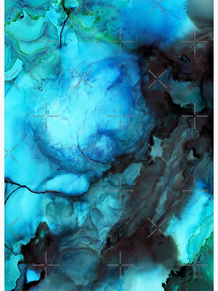 "Color Splash Blue and Black" Poster for Sale by KMGoldsworthy | Redbubble