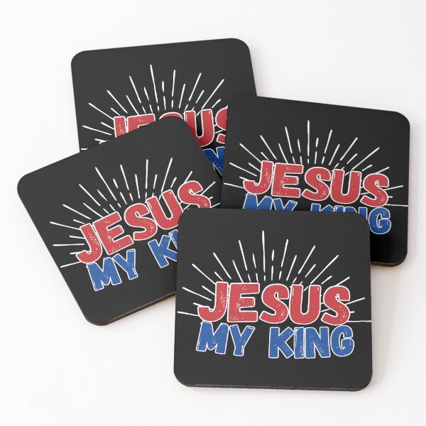 Item preview, Jesus My King Religious Quote designed and sold by bible-prints.