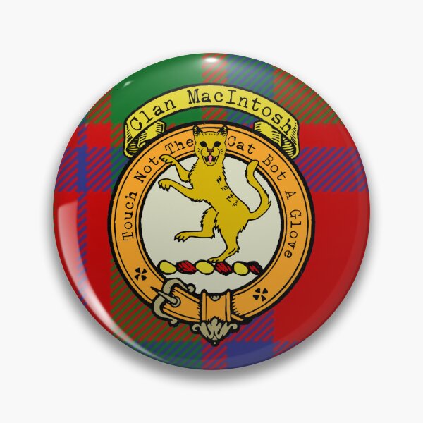Artikelvorschau, MacIntosh Schottischer Tartan und Crest entworfen und verkauft von BagTown Clans.