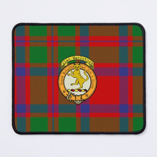 Artikelvorschau, MacIntosh Schottischer Tartan und Crest entworfen und verkauft von BagTown Clans.