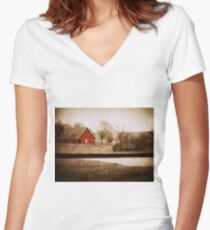 Tranquil Women's Fitted V-Neck T-Shirt