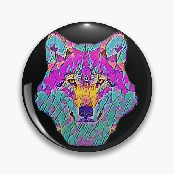 Item preview, Colorful Geometric Wolf  designed and sold by MMwolfdogden.