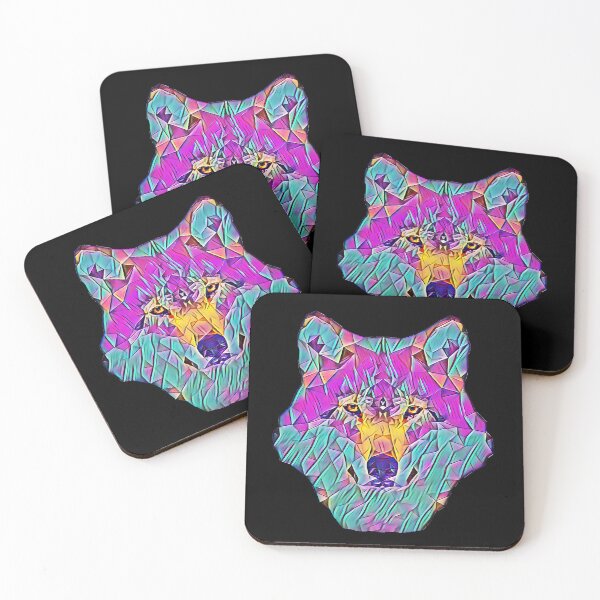Item preview, Colorful Geometric Wolf  designed and sold by MMwolfdogden.