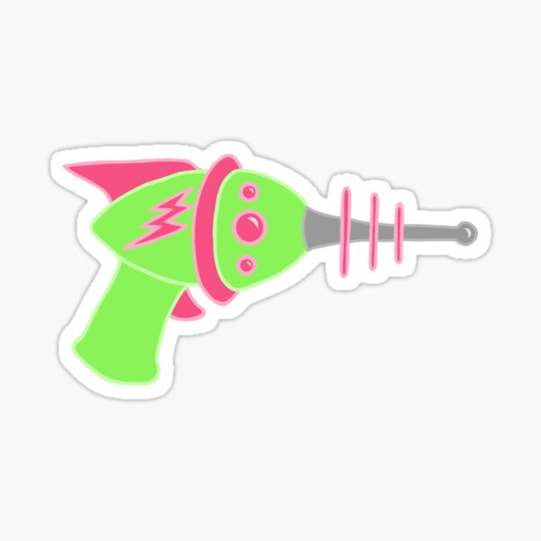 Ray Gun Stickers Redbubble - ray gun decal roblox