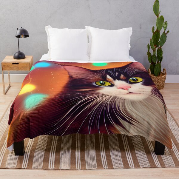 Item preview, Beautiful Christmas Cats - Modern Digital Art designed and sold by Ai-michiart.