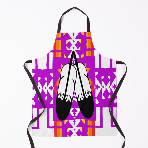 Item preview, Purple / Fire Color / White Double Feather Native Blanket Print designed and sold by JMWCD.