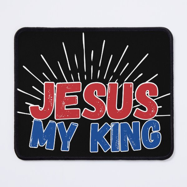 Item preview, Jesus My King Religious Quote designed and sold by bible-prints.