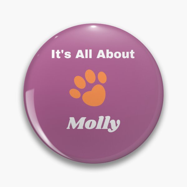 Item preview, All About Molly Purple and Orange Pawprint Design designed and sold by OnyxPom.