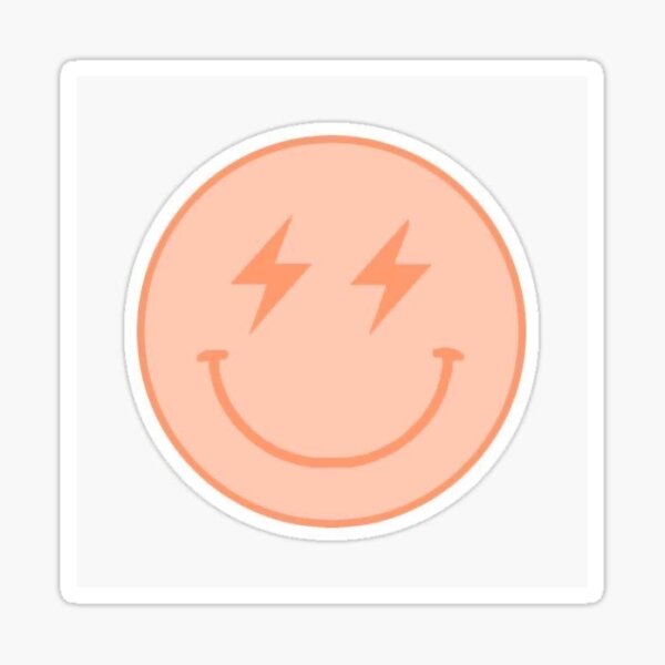"Preppy Smiley Face" Sticker for Sale by lllaurynnn | Redbubble