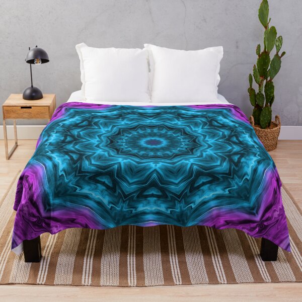 Item preview, Kaleidoscope purple blue mandala designed and sold by fuzzyfox.