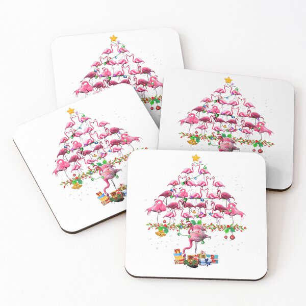 Item preview, Florida Flamingo Christmas Tree designed and sold by MerryHillStudio.