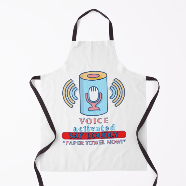 Item preview, Voice Activated sticker for paper towel dispenser funny designed and sold by ArtByMigdad.