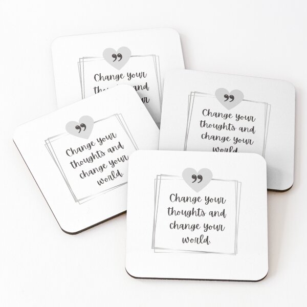 Item preview, Inspirational Quote Change Your Thoughts Change Your World designed and sold by JCL Design Studio.