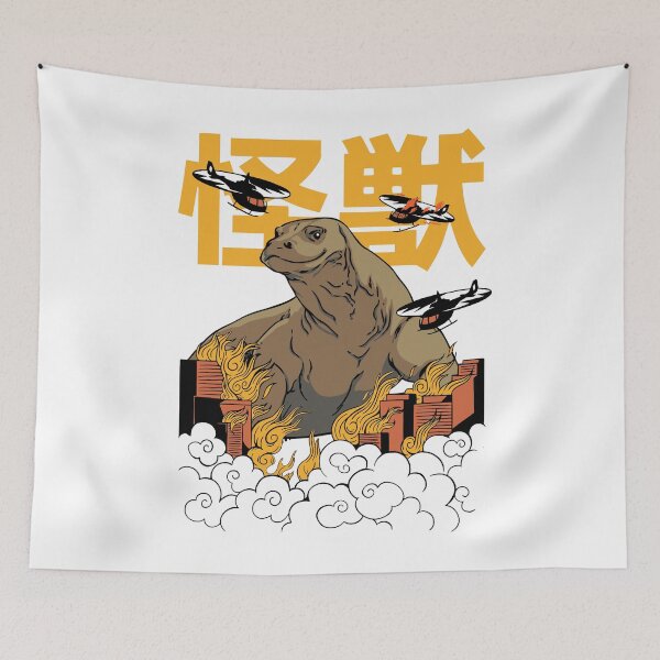 Item preview, Funny Giant Komodo Dragon Japanese Style designed and sold by MrEddie10.