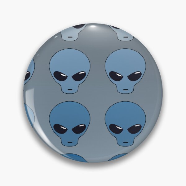 Item preview, Blue Alien Heads designed and sold by ThePurpleFrog.