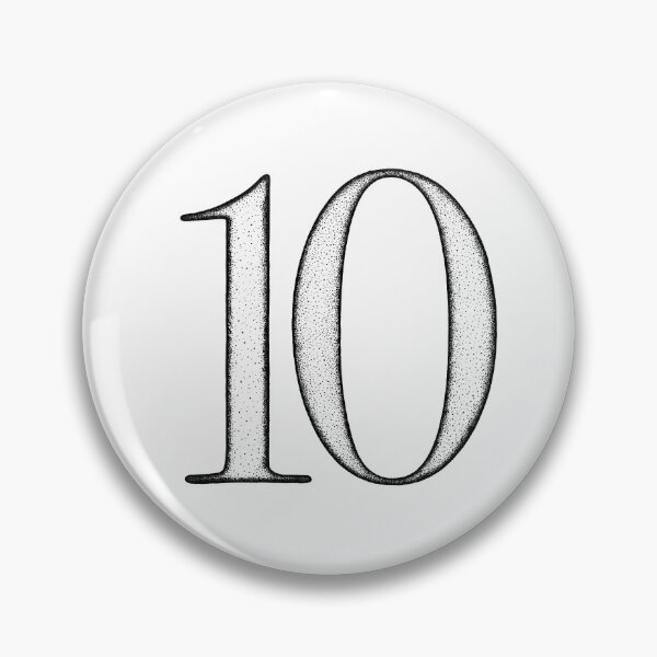 Item preview, Dotart/Dotwork illustration of Number 10 designed and sold by MagnetitaBySil.