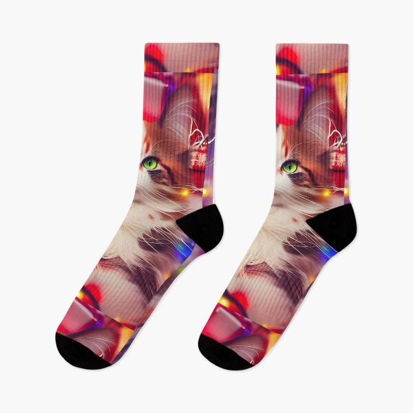 Item preview, Beautiful Christmas Cats - Modern Digital Art designed and sold by Ai-michiart.