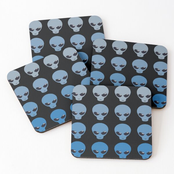Item preview, Blue Alien Heads designed and sold by ThePurpleFrog.
