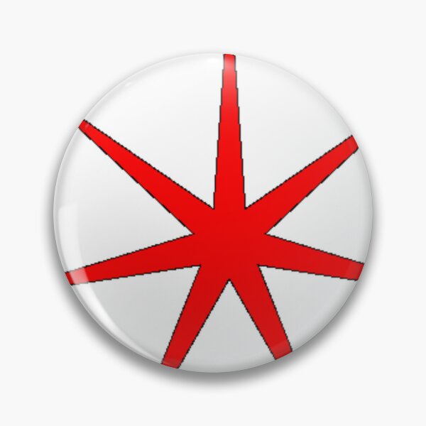 Red Seven Pointed Star #RedSevenPointedStar #Red #SevenPointedStar #Star Pin