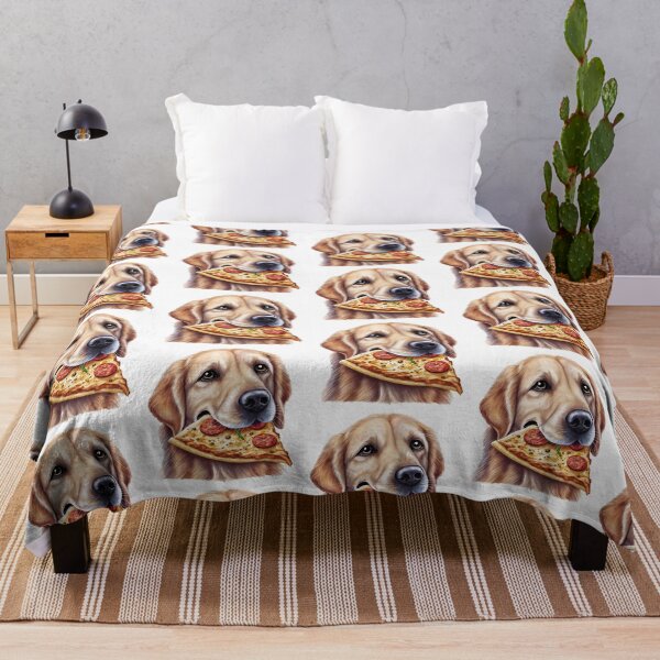 Item preview, Golden Retriever eating pizza | Pizza Dog | Golden Retriever designed and sold by TeeARTHY.