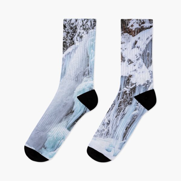 Item preview, Winter Wonderland Waterfall Surrounded by Blue Icicles designed and sold by Open Range Studios.
