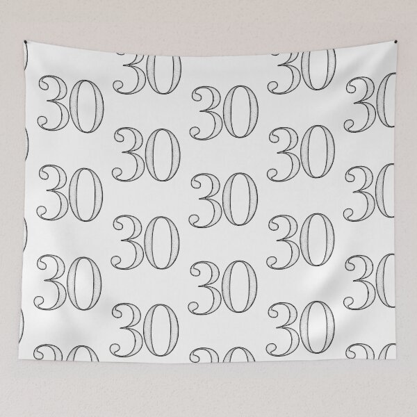 Item preview, Dotart/Dotwork illustration of Number 30 designed and sold by MagnetitaBySil.