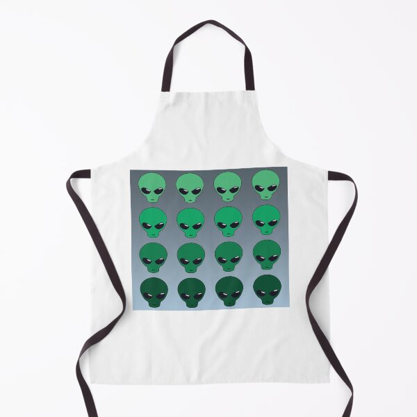 Item preview, Green Alien Heads designed and sold by ThePurpleFrog.