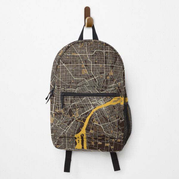 Item preview, Detroit City map of Michigan, USA - Pastel designed and sold by deMAP.