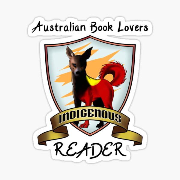 ABL Indigenous reader - black text Sticker