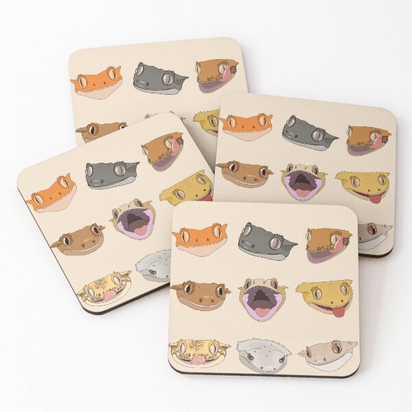Item preview, Crested gecko collage designed and sold by MasonsTinyPets.