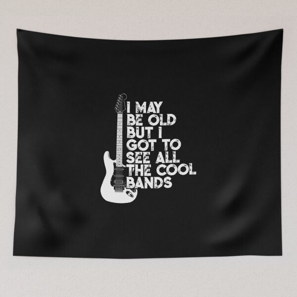 Item preview, I May Be Old But I Got To See All The Cool Bands Vintage Strat Guitar Funny Birthday Gift T- designed and sold by adryaslayehp.