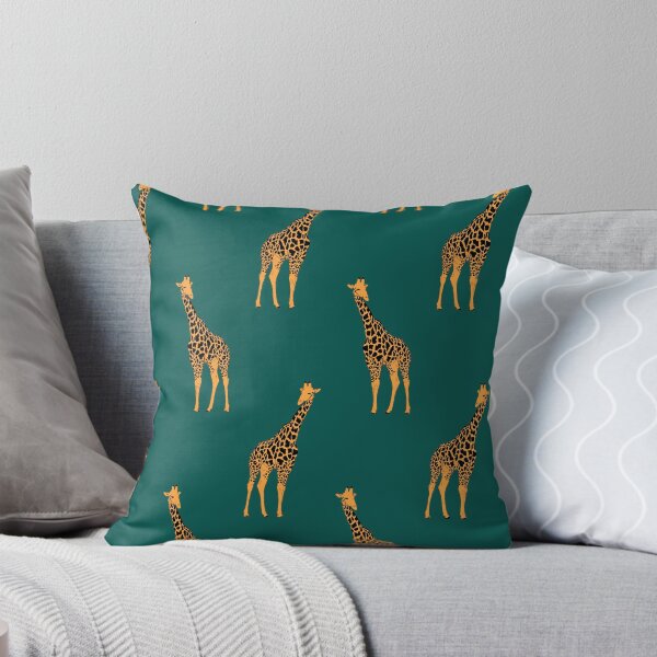 Aperçu de l'œuvre Teal Giraffes créée et vendue par Carolina Diaz.