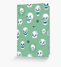 Pattern of skulls Greeting Card