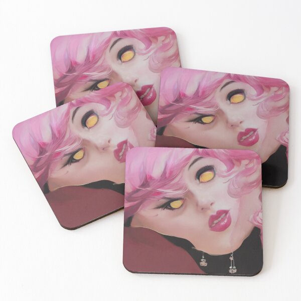 Item preview, Help Me, I Am Melting........... - The Beautiful Face Of Woman With Pink Hair and Yellow Eyes Slowly Melting designed and sold by UncleLanny.