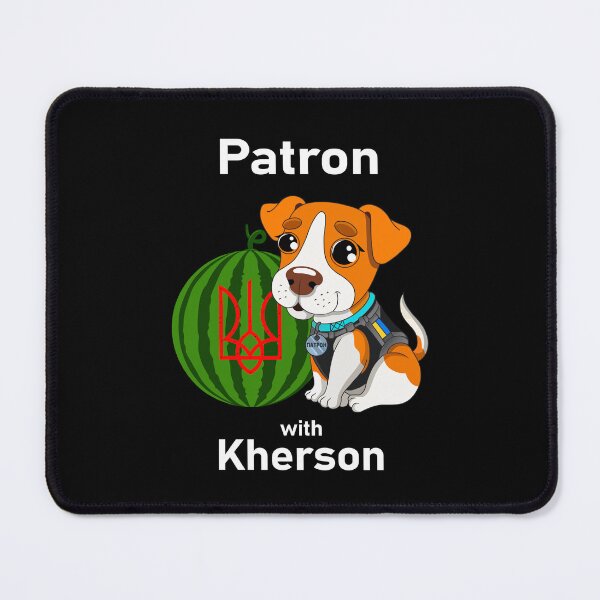 Item preview, Patron Dog Watermelon Ukraine Tryzub - Patron With Kherson designed and sold by Aide.
