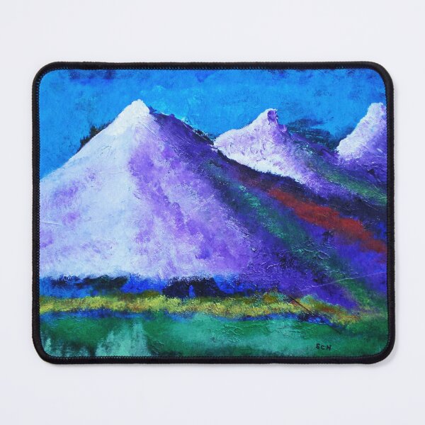 Item preview, La majestuosidad de las Montañas Púrpuras en el realismo abstracto designed and sold by Scott Haley.