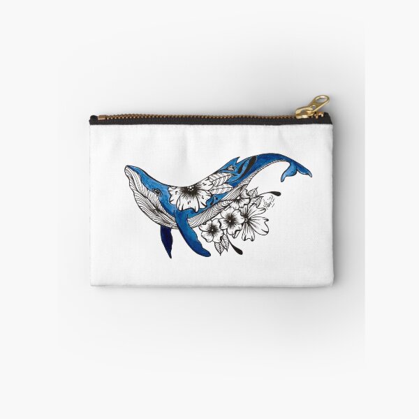 Item preview, whale- floral designed and sold by pilarsart.