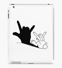 Rabbit Love Hand Shadow iPad Case/Skin
