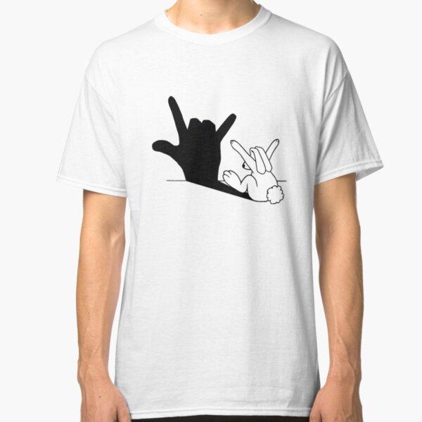 Rabbit Love Hand Shadow Classic T-Shirt