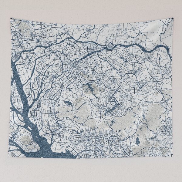 Item preview, Dongguan City Map of Guangdong, China - Coastal designed and sold by deMAP.